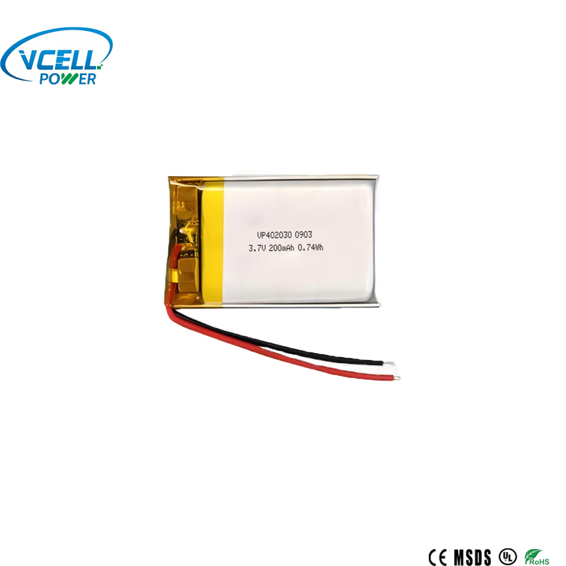 Pin Li Polymer 3.7V 200mAh 402030 có thể sạc lại