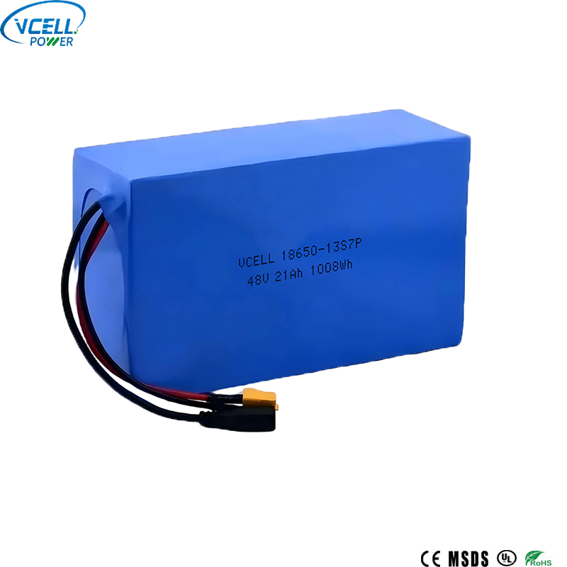 Pin Lithium Ion có thể sạc lại 48V 21Ah 18650