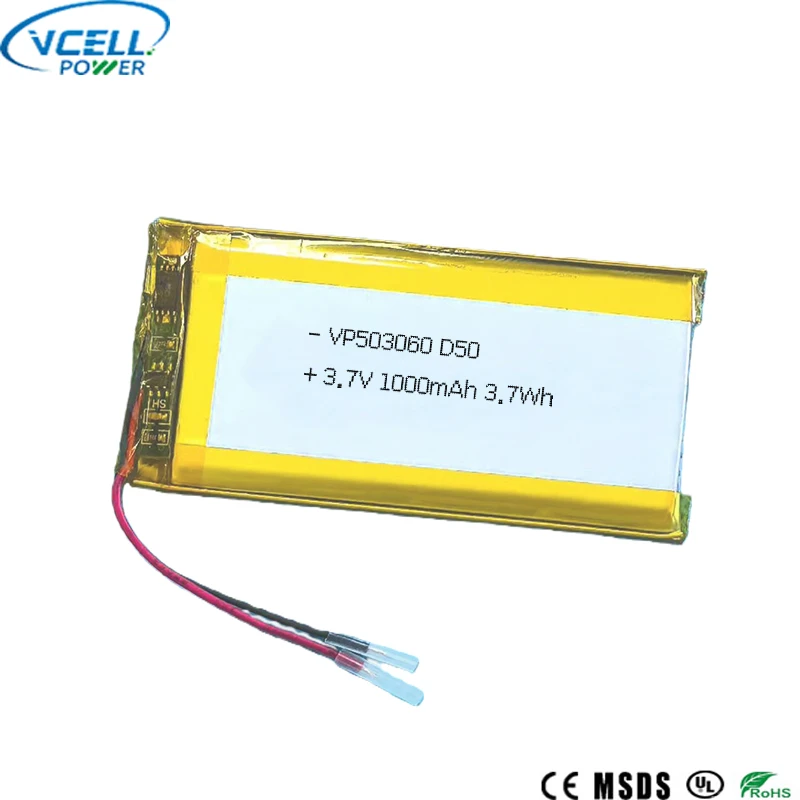 Pin Lithium Polymer 503060 3.7V 1000mAh 3.7Wh